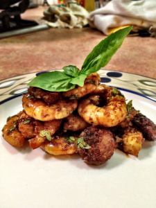 Peri Peri Chorizo and Prawns